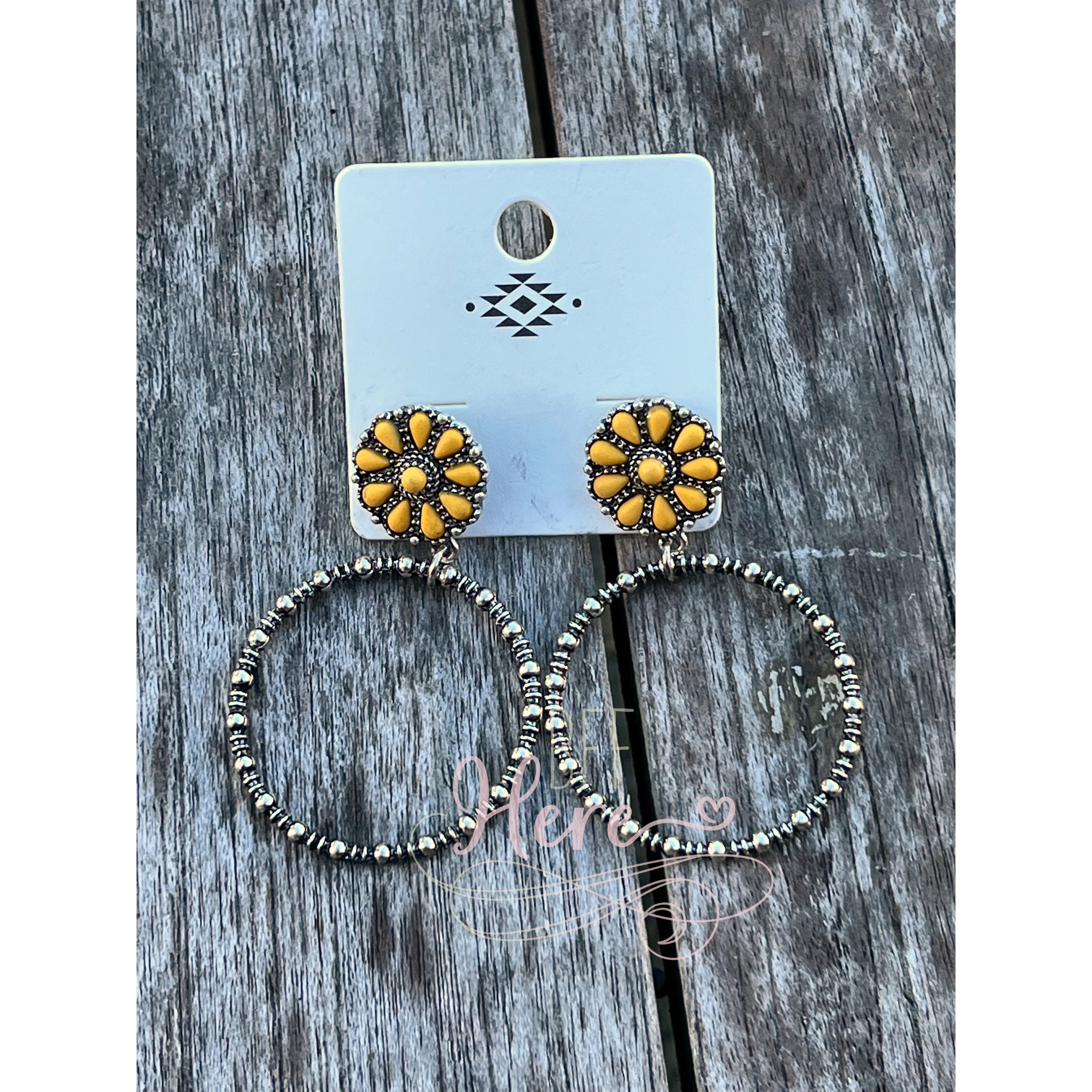Viviana Concho Hoop Earrings -- Choice of Style - BFF Here