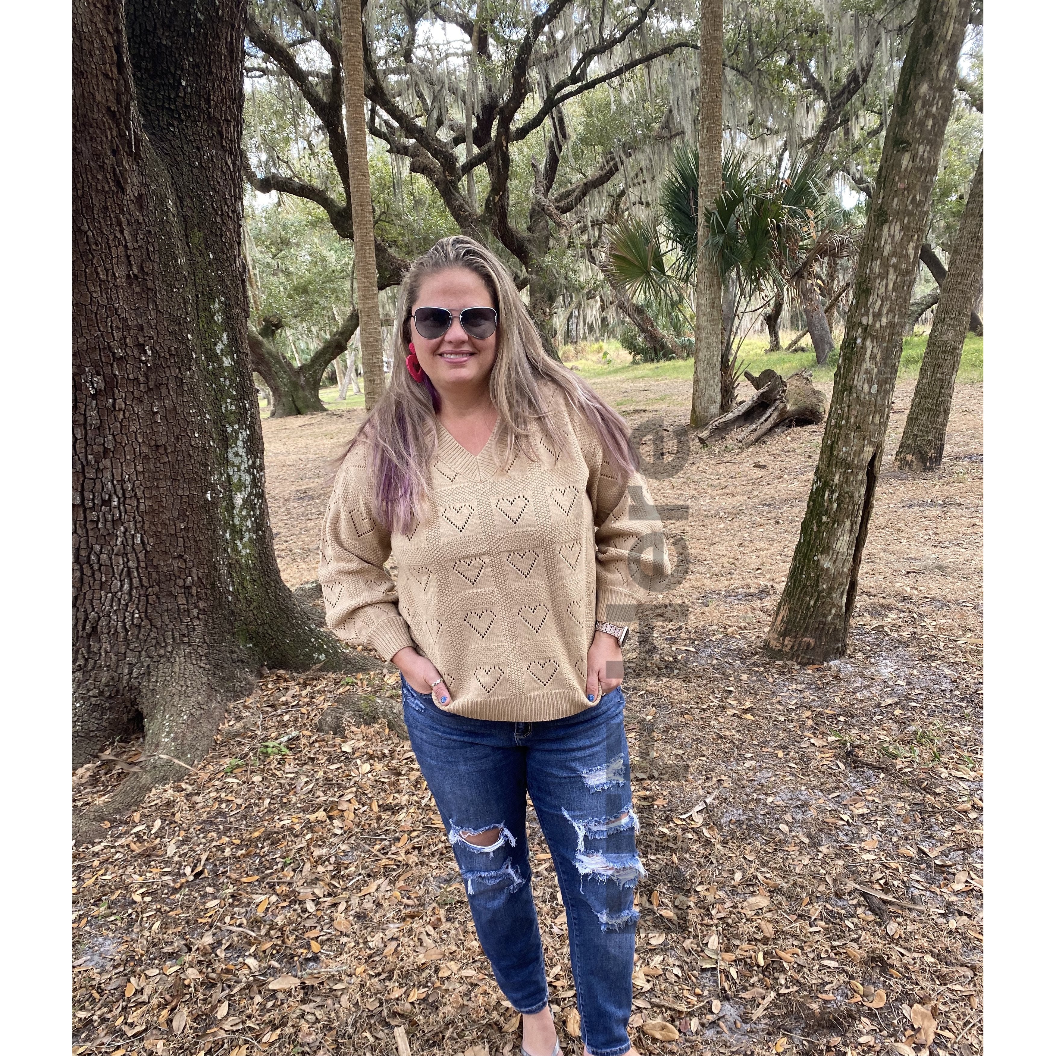 Be Mine Cut Out Heart Sweater - BFF Here