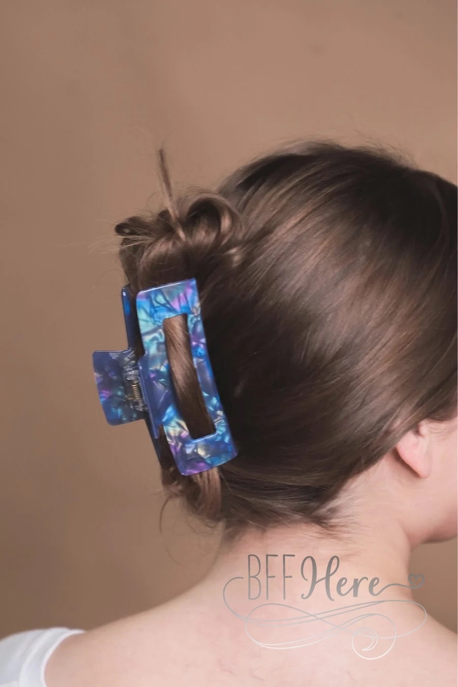 Marble Hair Clip — Choice of Color - BFF Here