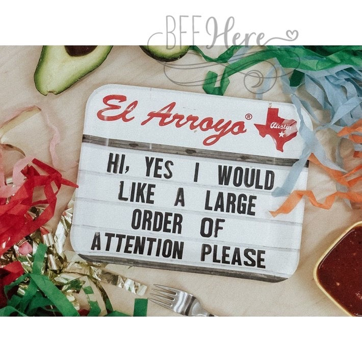 El Arroyo Party Plates - Attention Please - BFF Here