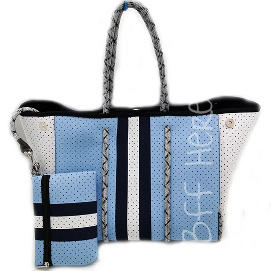 Neoprene Tote -- Waves - BFF Here