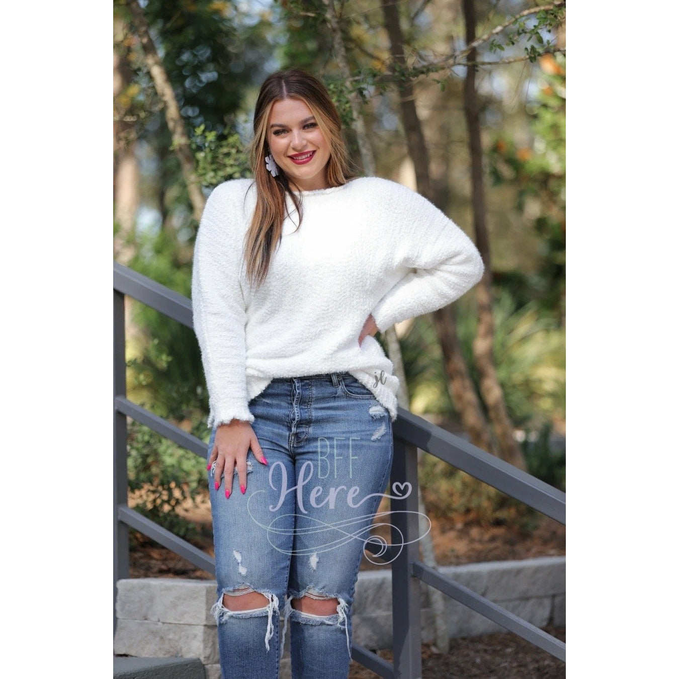 Let It Snow Popcorn Sweater - BFF Here