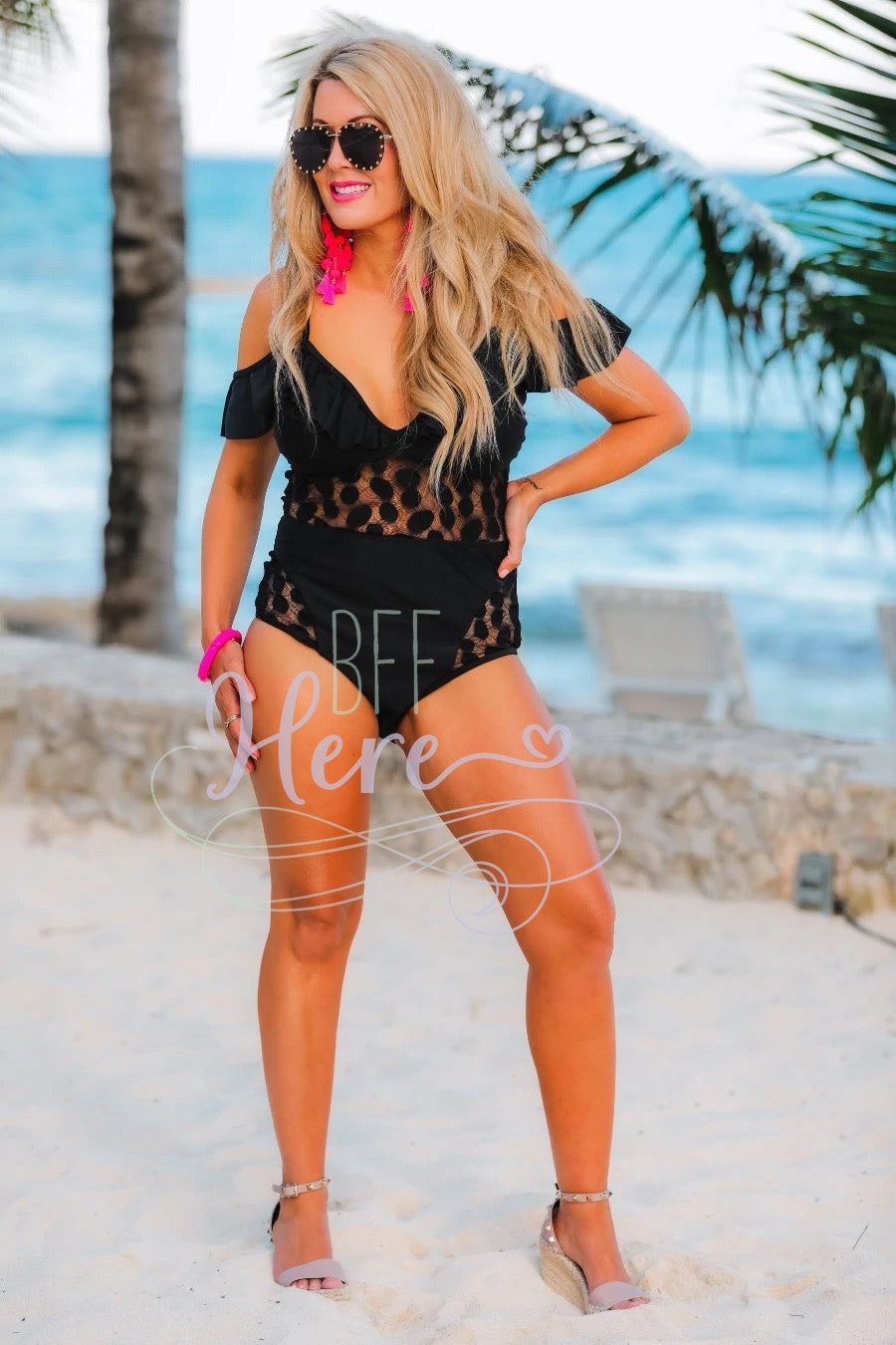 Too Chic One Piece Swimsuit - BFF Here