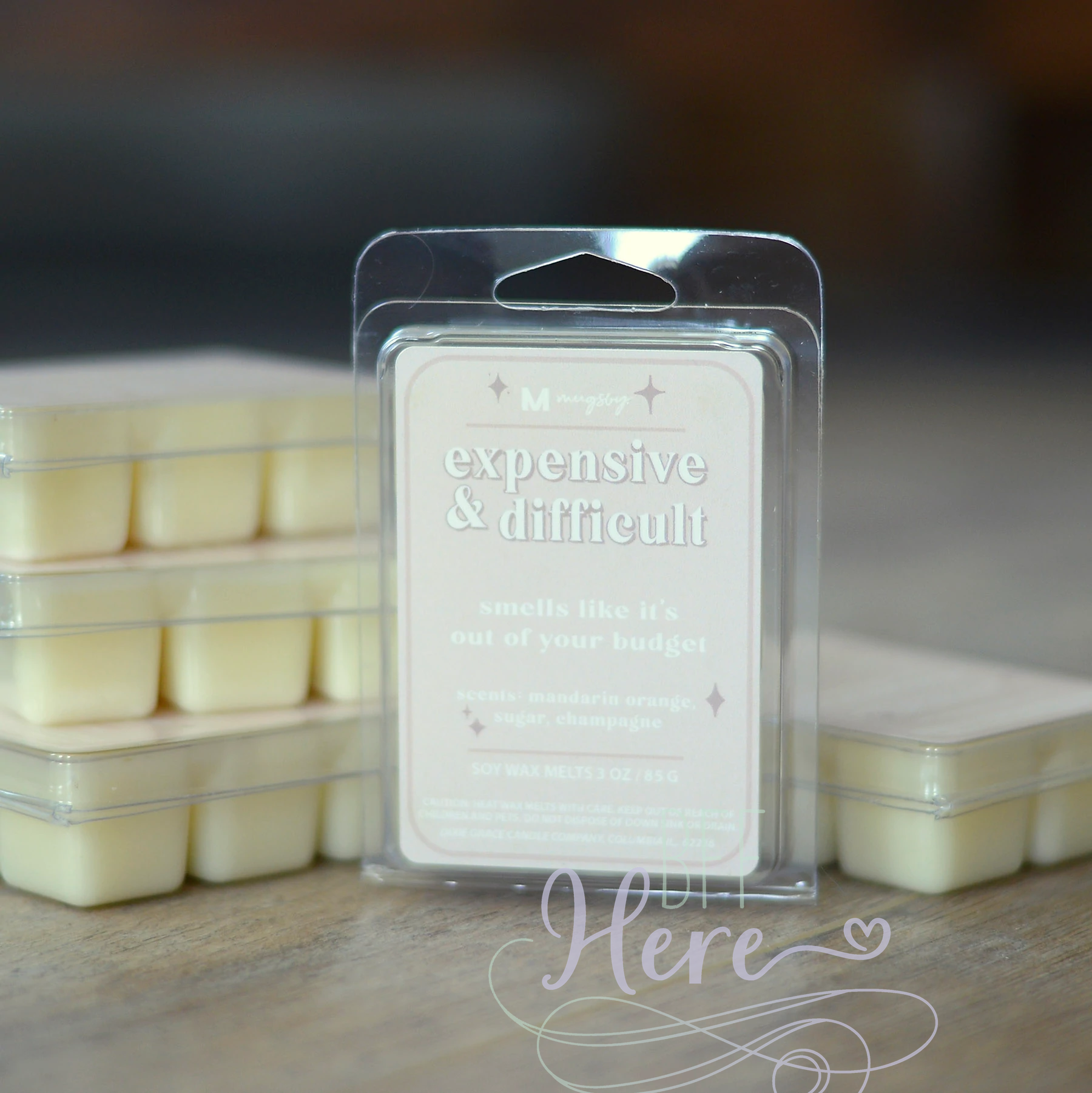 Expensive and Difficult Funny Wax Melt - BFF Here