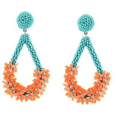 Floral Lei Earrings -- Choice of Color - BFF Here