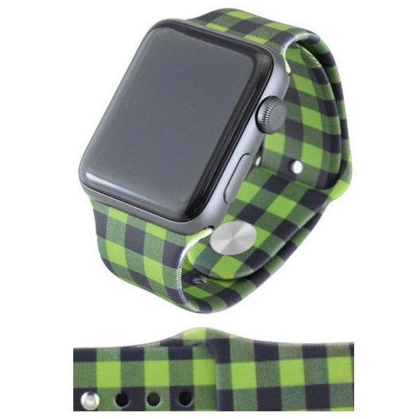 Green Plaid Watch Band - BFF Here