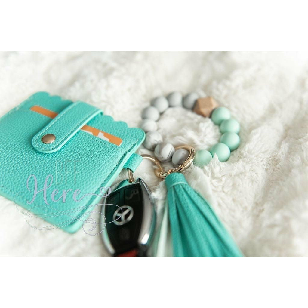 Dara Wristlet Keychain -- Mint - BFF Here