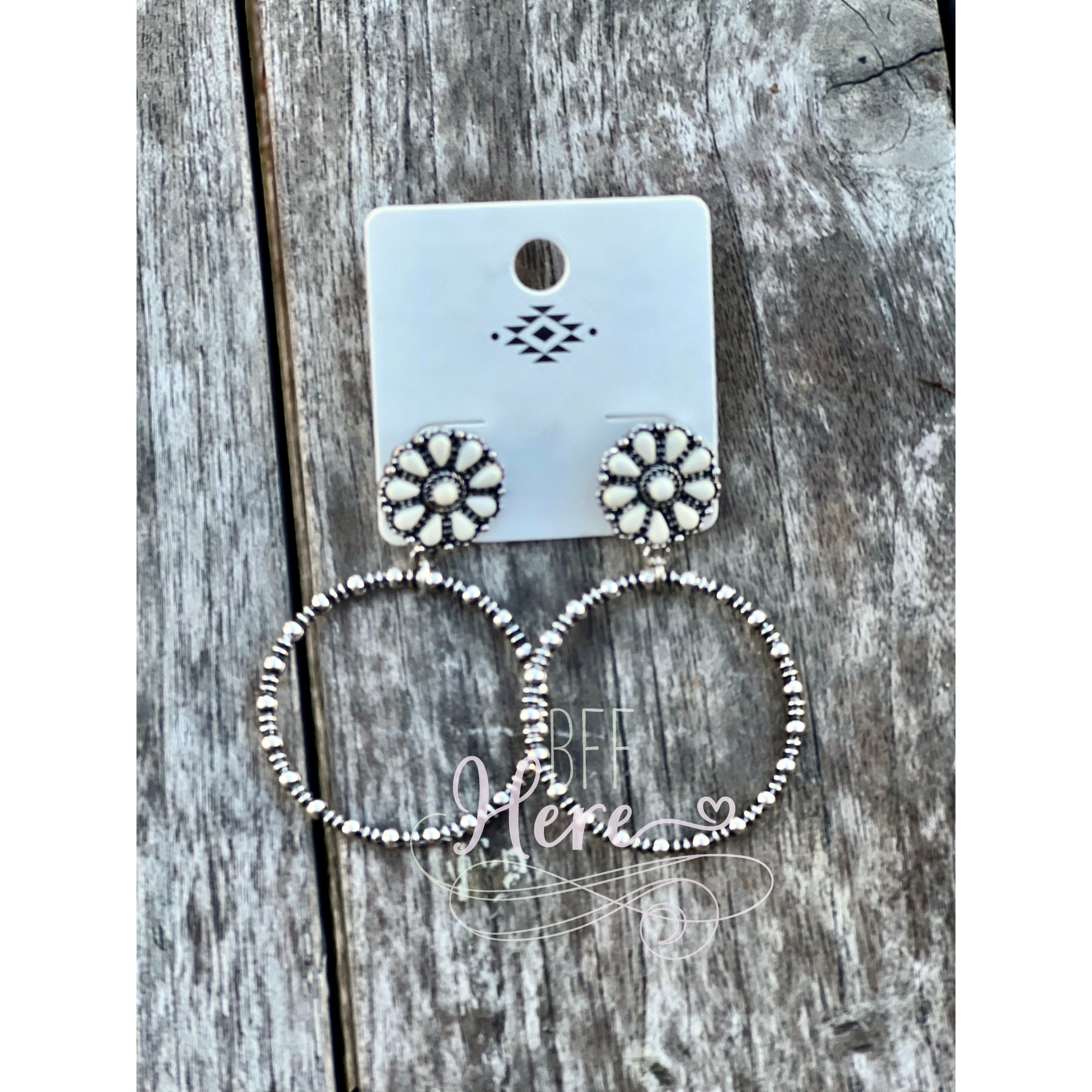 Viviana Concho Hoop Earrings -- Choice of Style - BFF Here