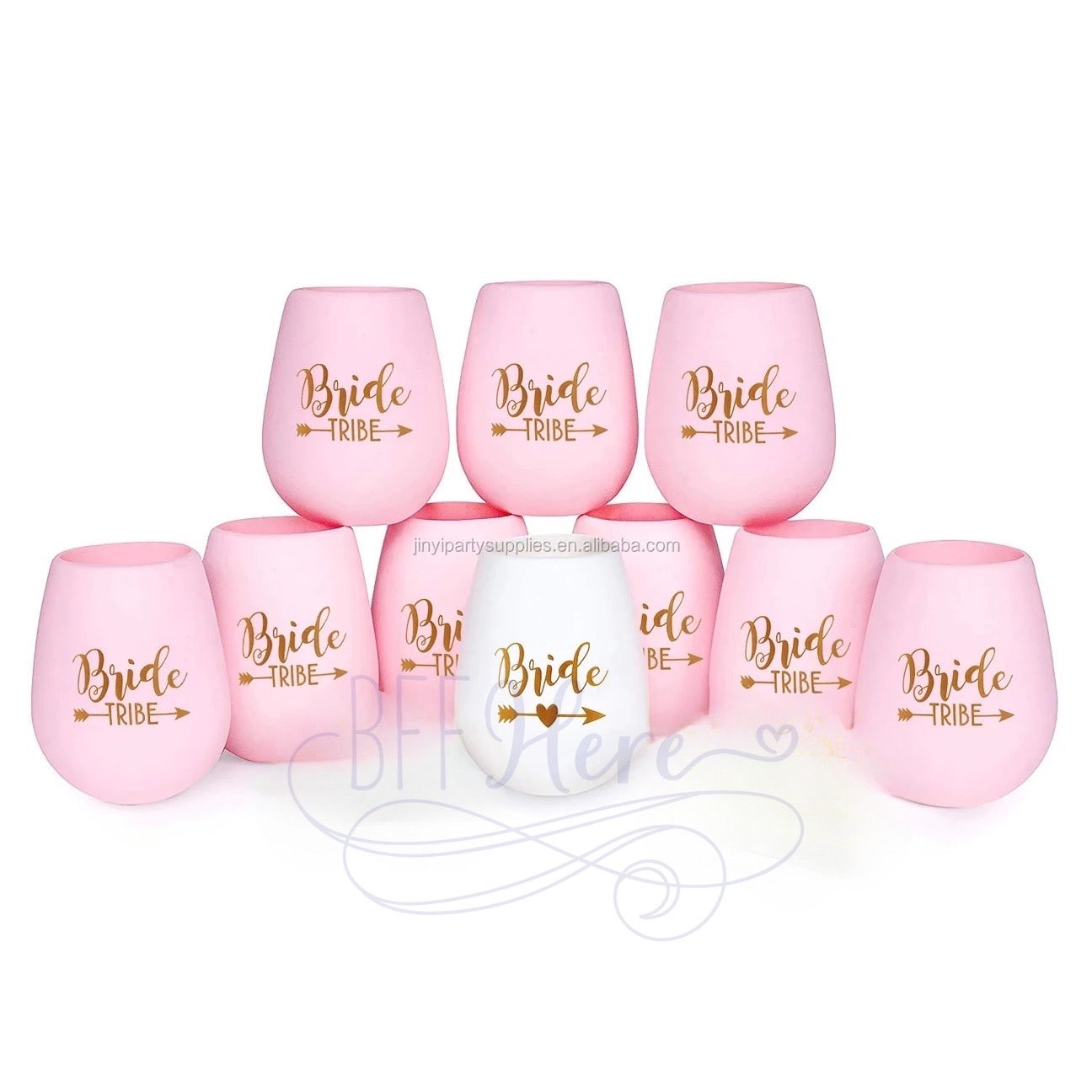 Bride Tribe Drinkware Set - BFF Here