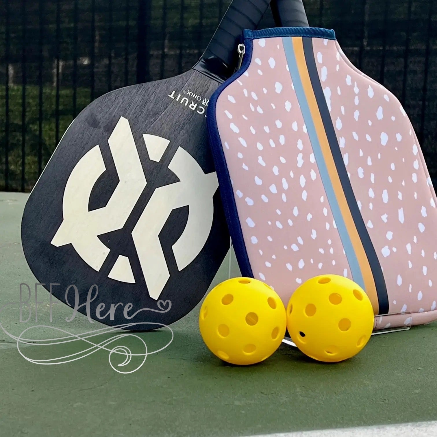 Neoprene Pickleball Paddle Cover — Choice of Pattern - BFF Here