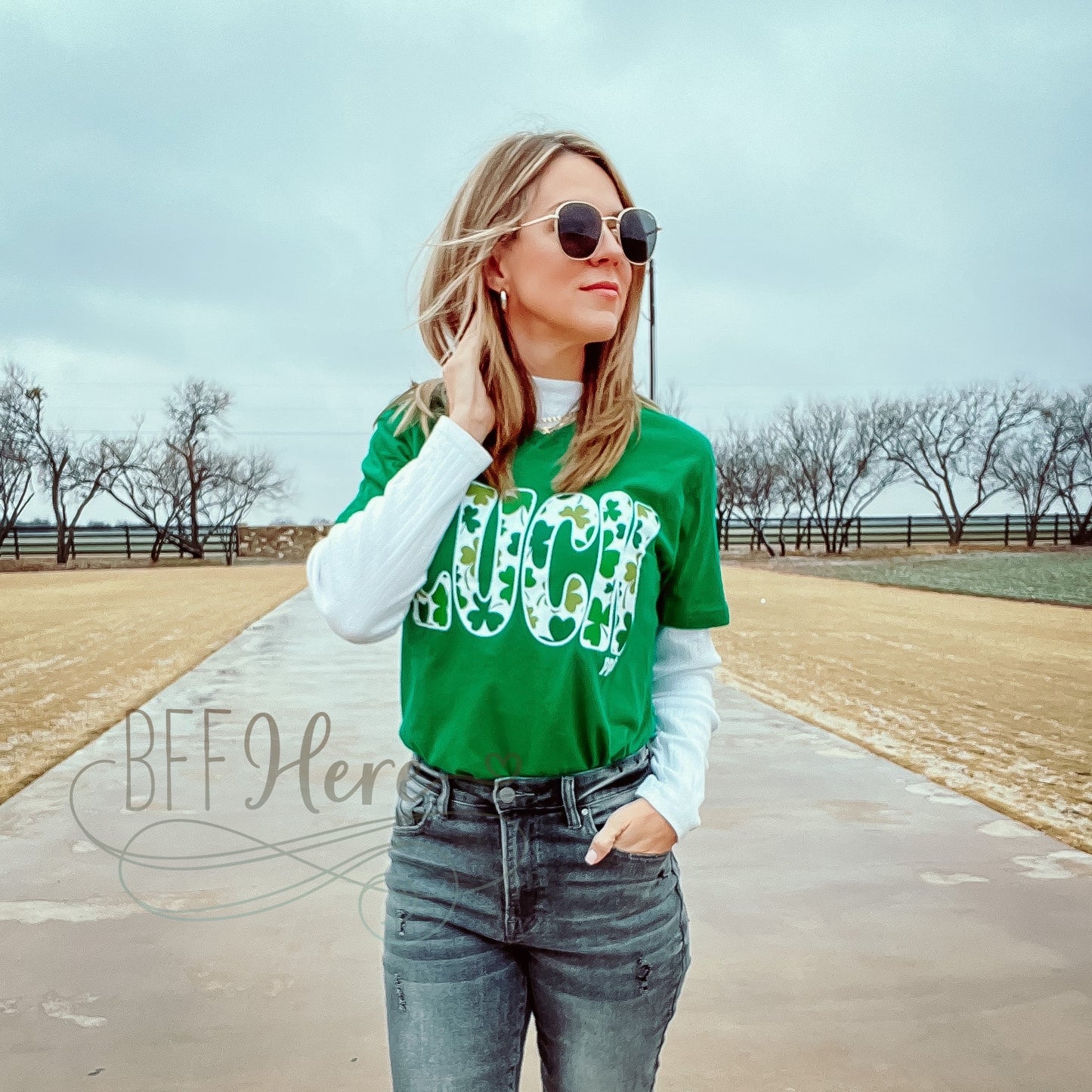 Luck Shamrock T-Shirt - BFF Here