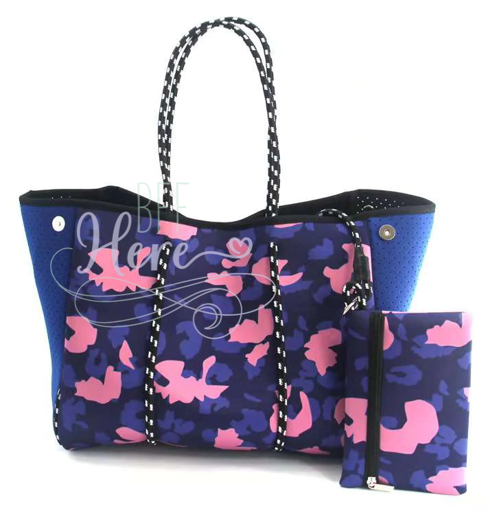 Neoprene Tote -- Regal Royalty Leopard - BFF Here