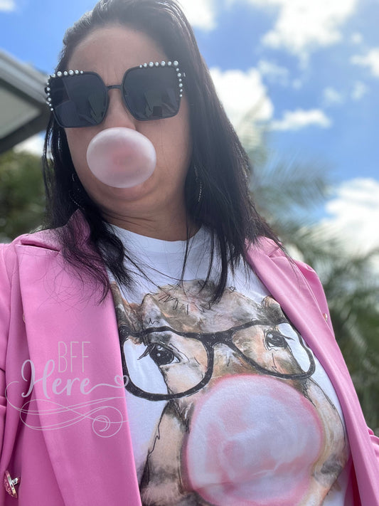 Elsie The Bubble Gum Cow T-Shirt - BFF Here