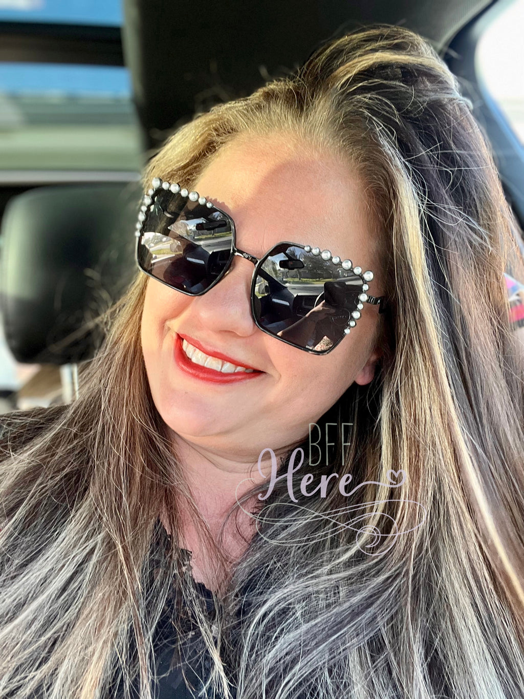 She's Boujee Pearl Sunglasses - BFF Here