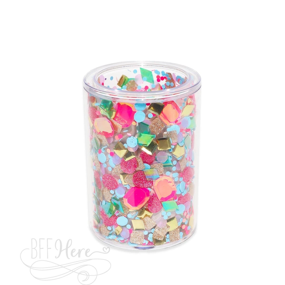 Be A Gem Confetti Pen Cup by Packed Party - BFF Here