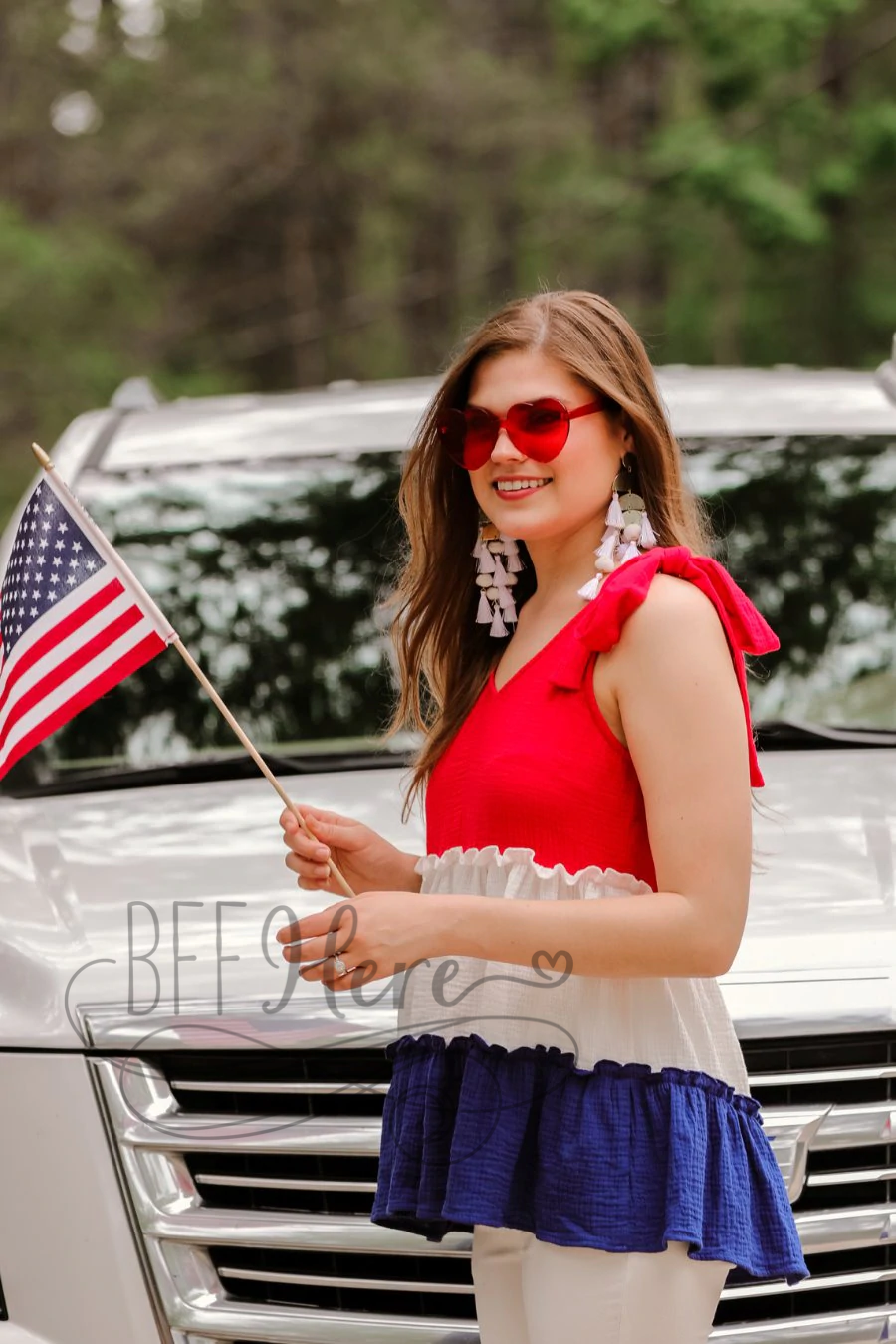 Kip Tiered Tie Top - BFF Here