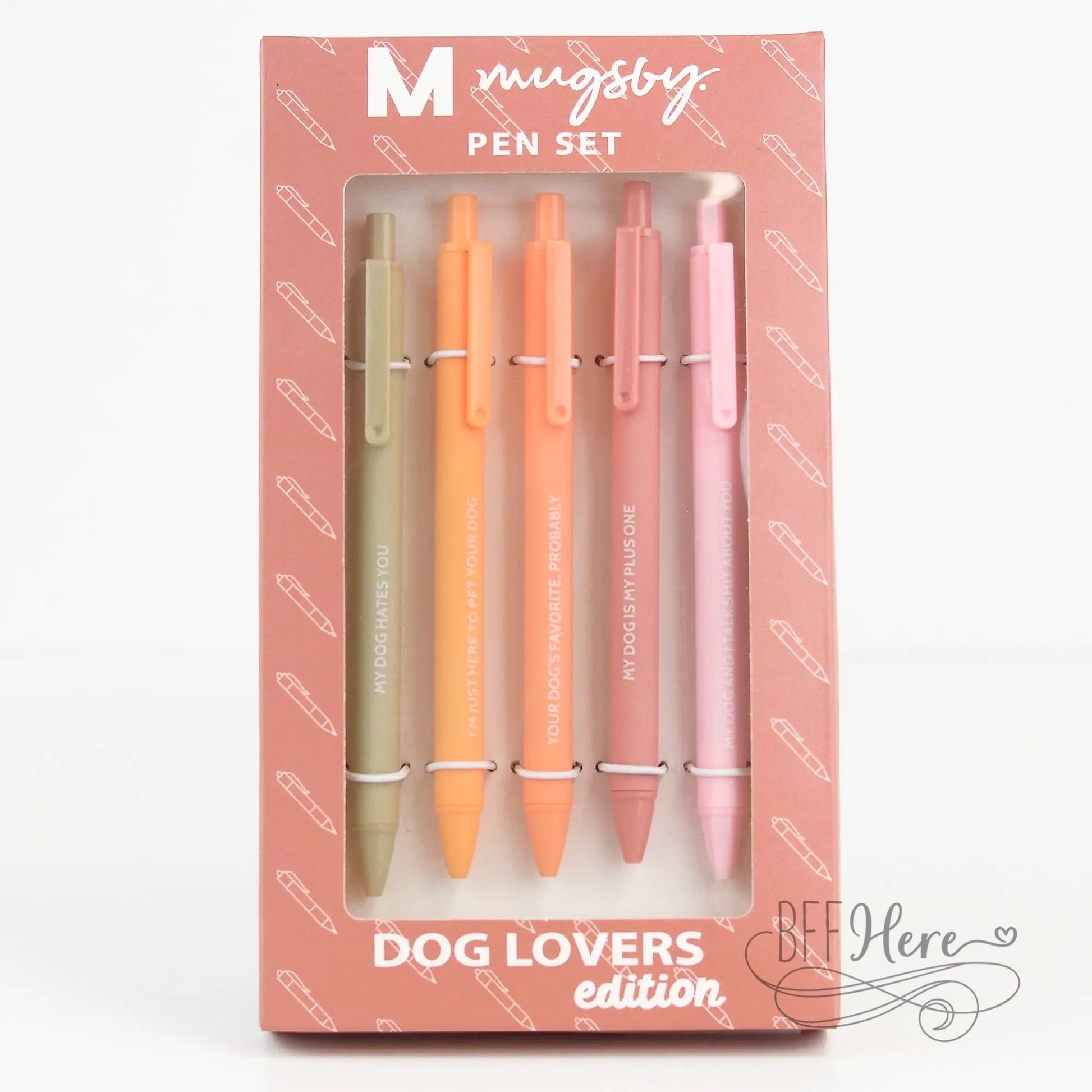 Dog Lover Pen Set Funny Edition - BFF Here