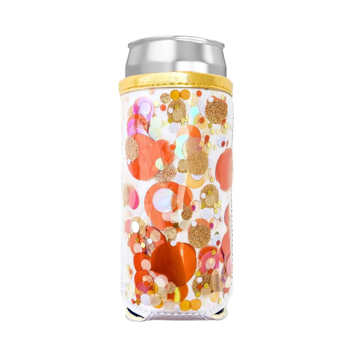 The Spirit Squad Collection — Confetti Skinny Can Cooler - BFF Here