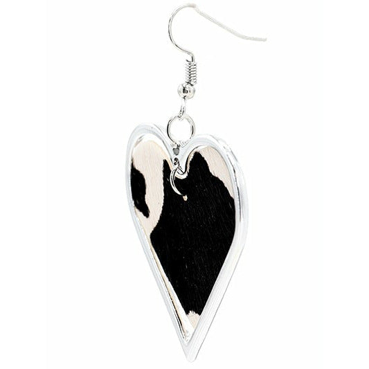 Heart Shape Animal Print Earrings - BFF Here