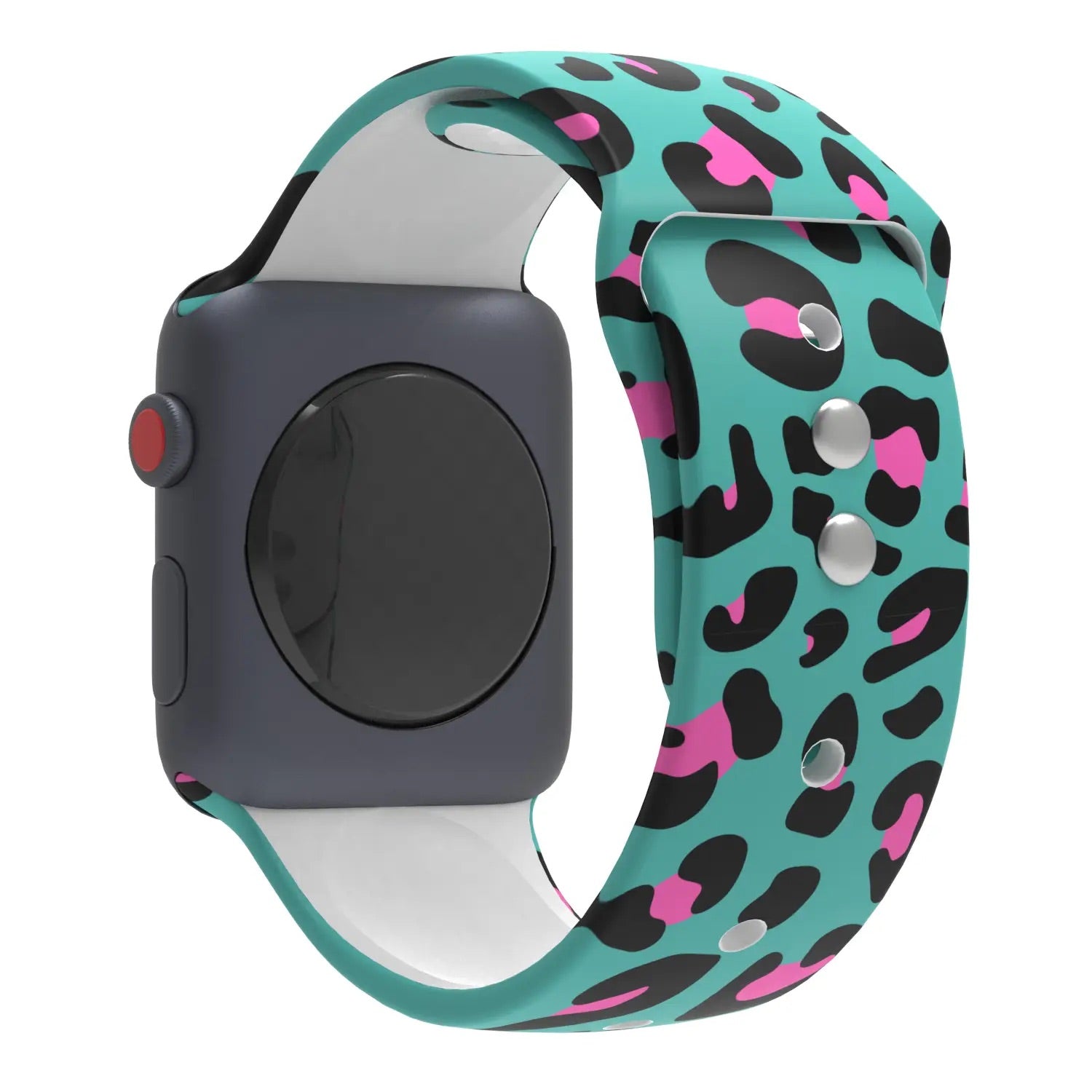 Apple Watch Bands -- Teal Leopard - BFF Here