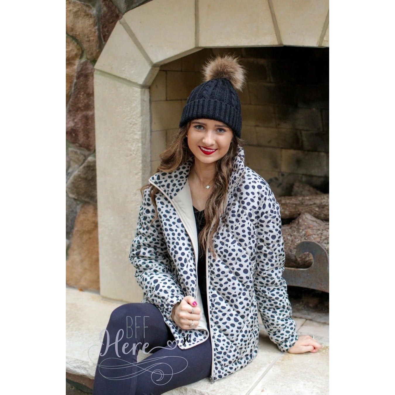 Nicolette Animal Print Puffer Jacket - BFF Here