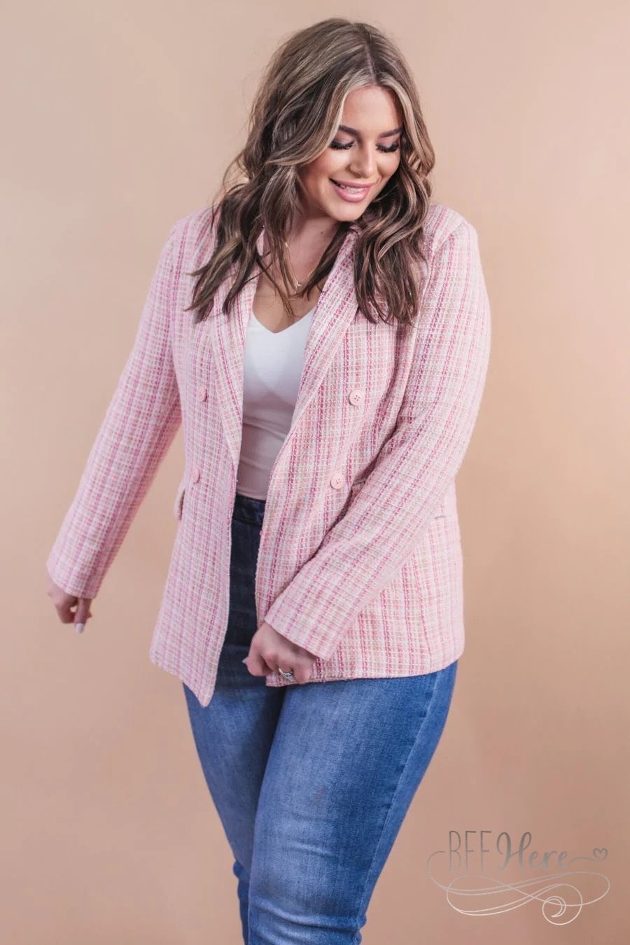 Fashionable Affairs Tweed Blazer - BFF Here