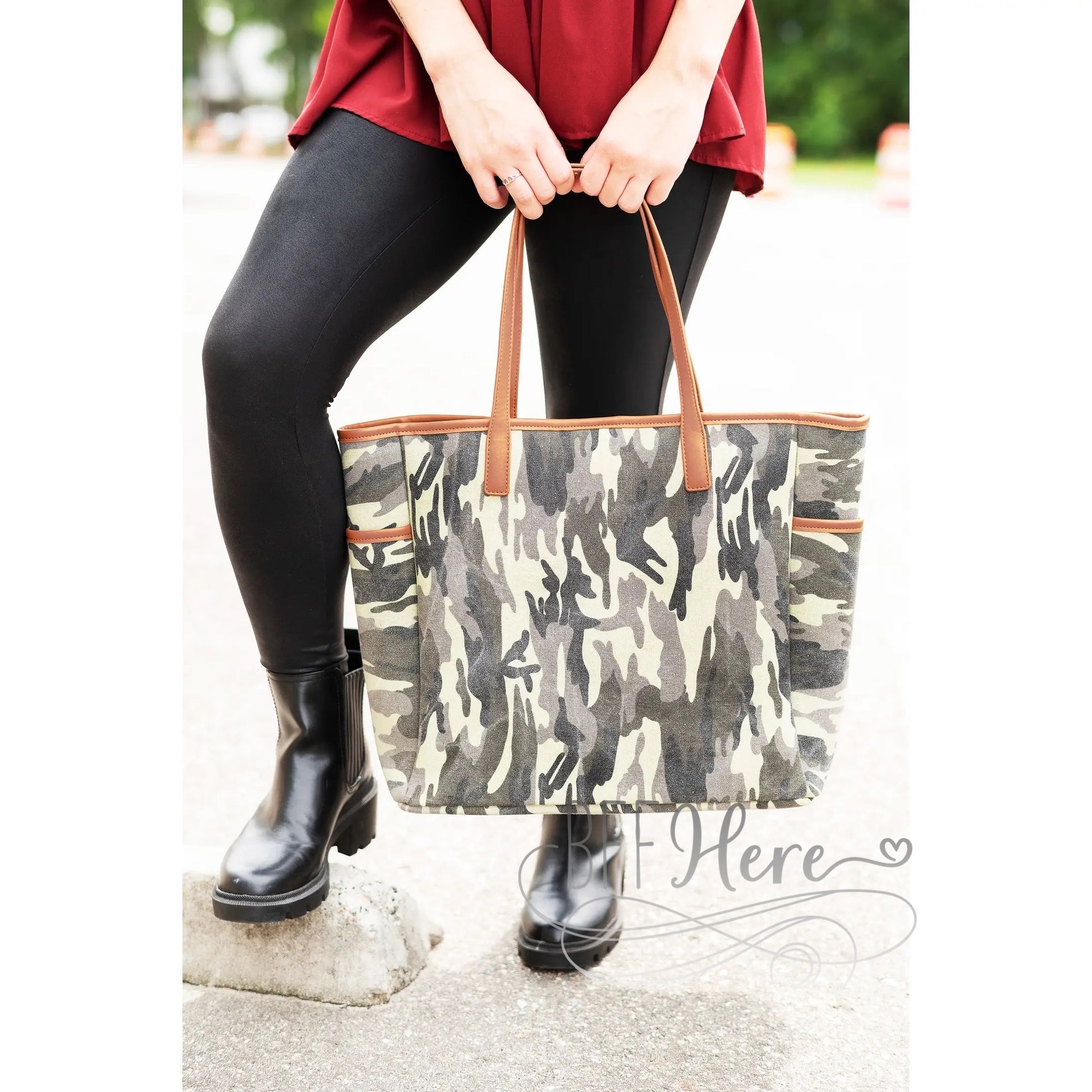 Hayden Tote — Camo - BFF Here