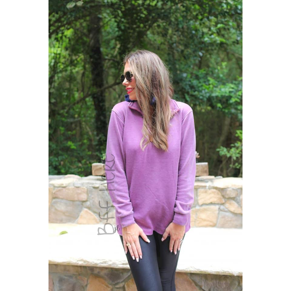 Miley Vintage Pullover -- Purple - BFF Here