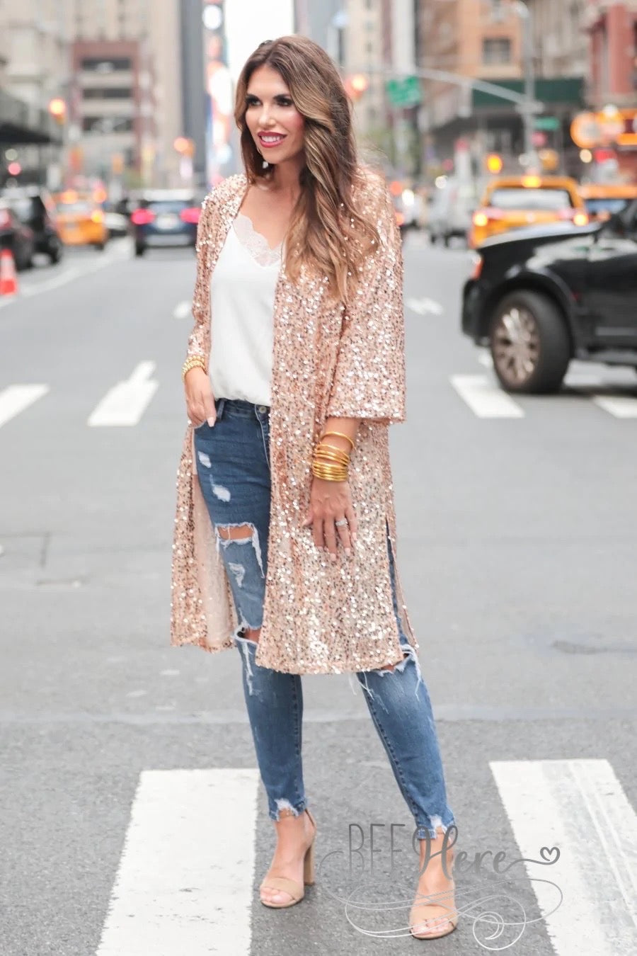 All Ritz Sequin Kimono - BFF Here