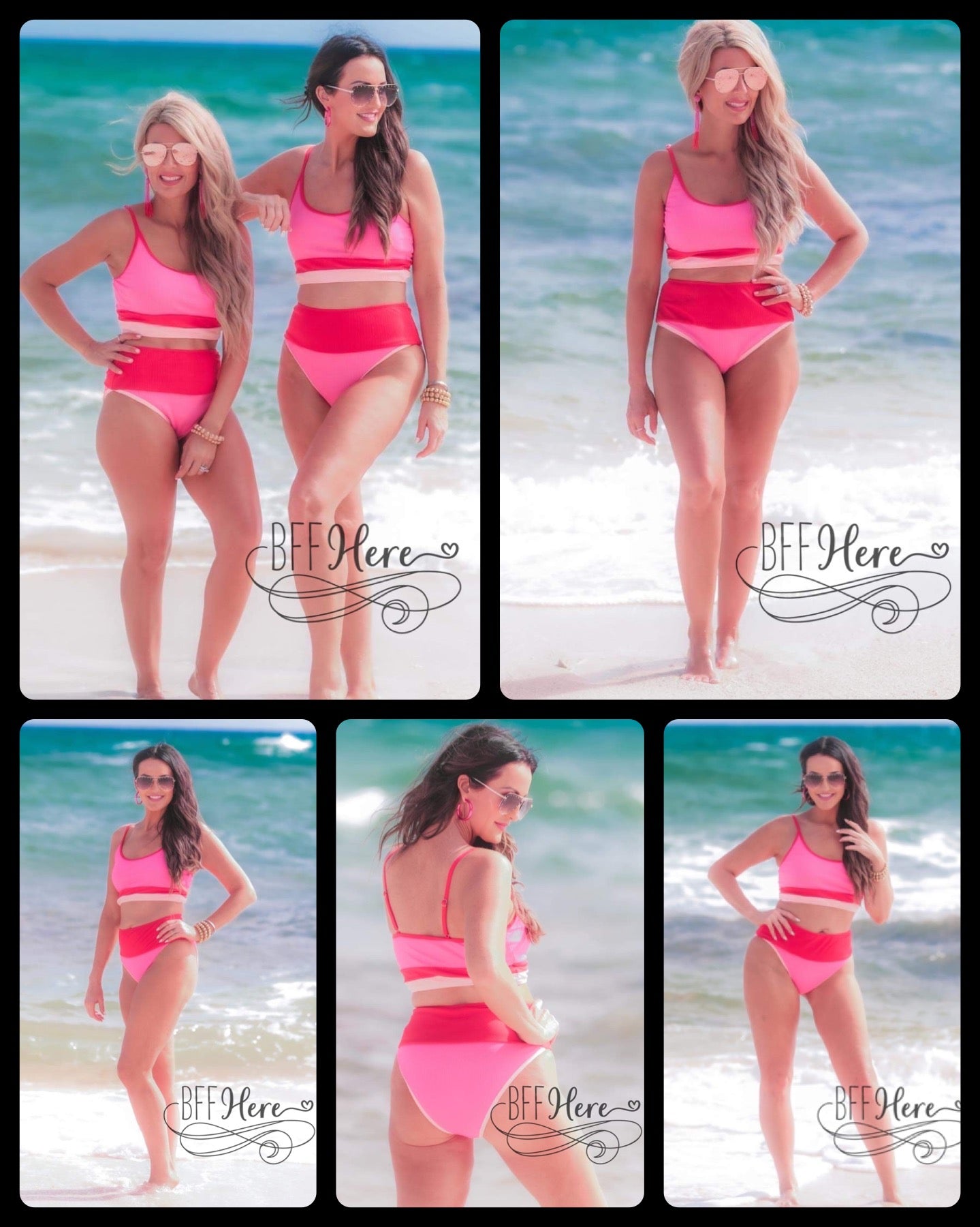 PREORDER—Summer Hotspot Color Block Swimsuit - BFF Here