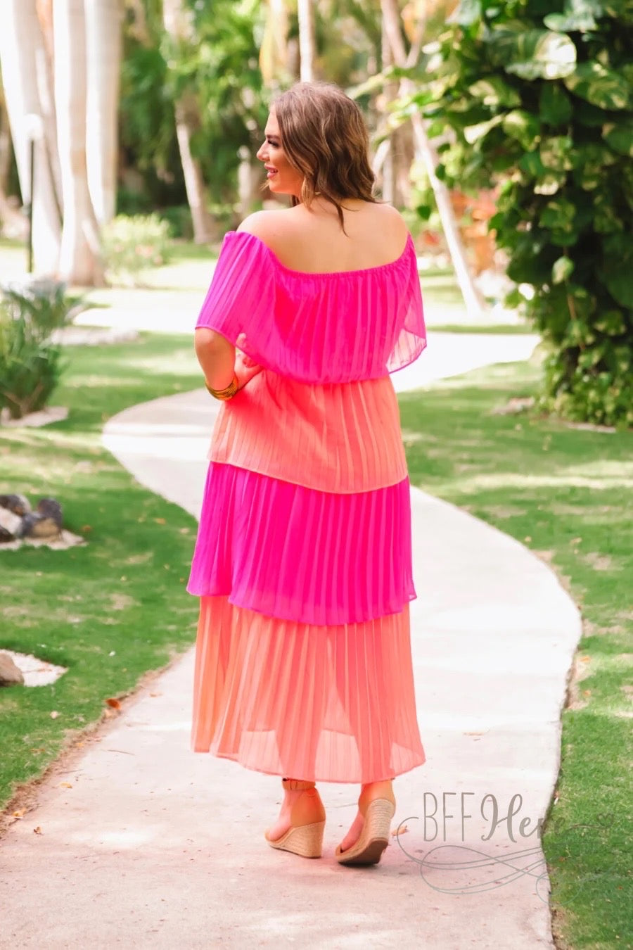 PREORDER-Clementine Pleated Dress - BFF Here