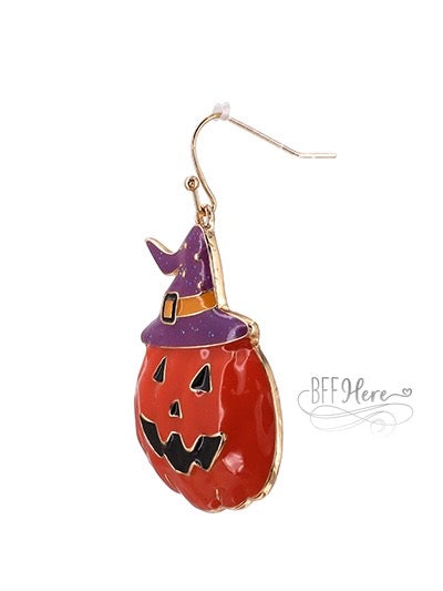 Witchy Pumpkin Earrings - BFF Here