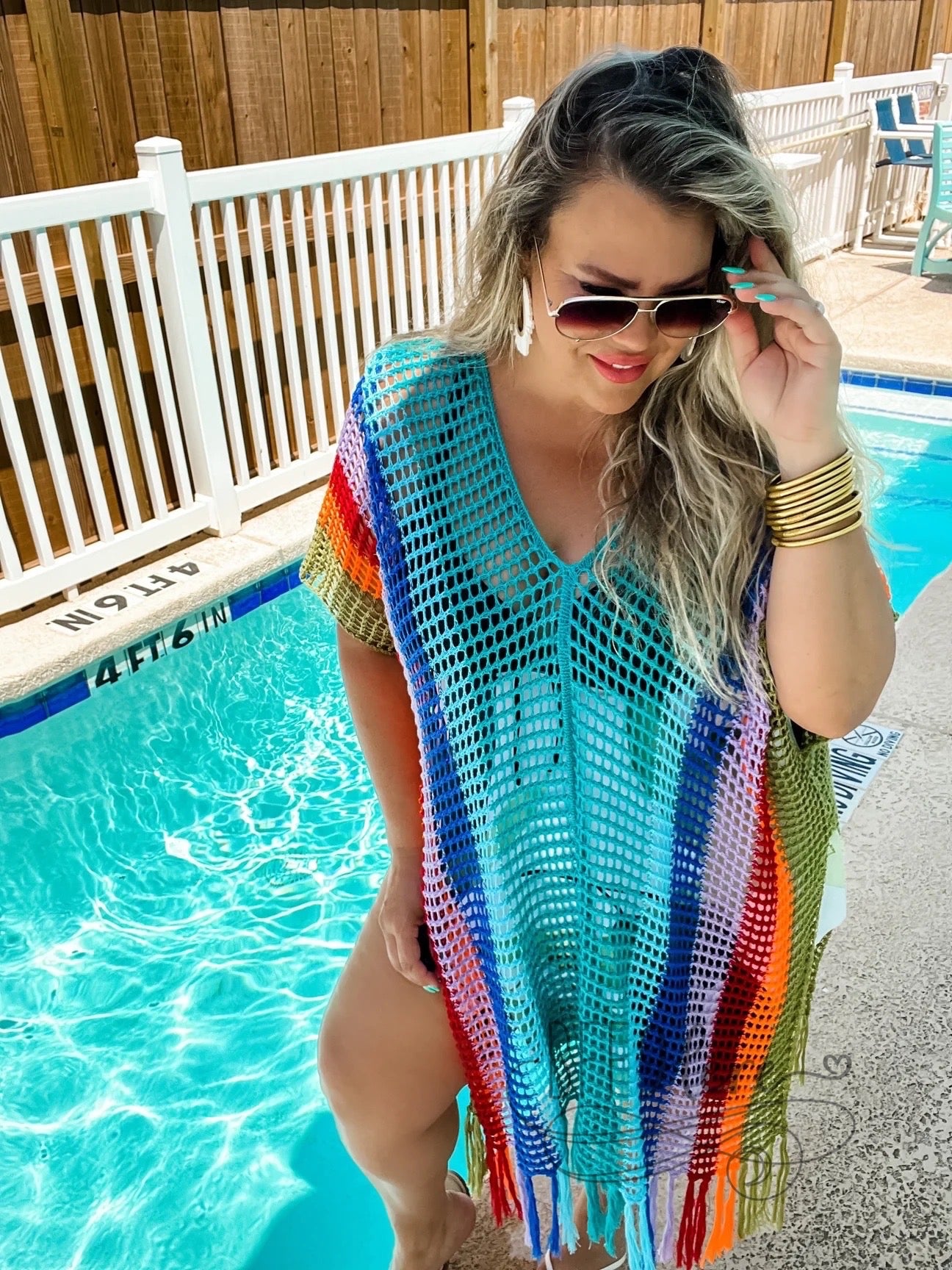 PREORDER — Cancun Coverup / Aqua - BFF Here