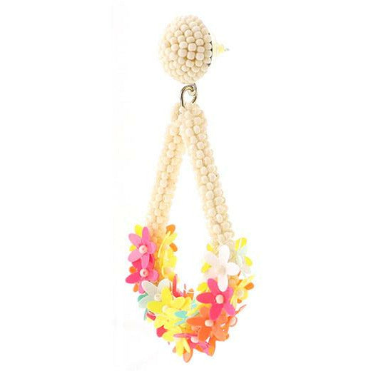 Floral Lei Earrings -- Choice of Color - BFF Here