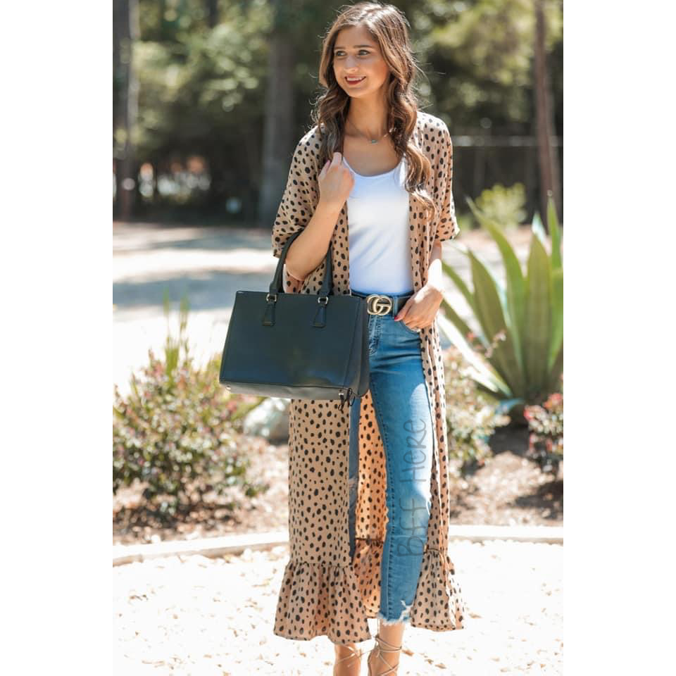 Remi Animal Print Duster - BFF Here