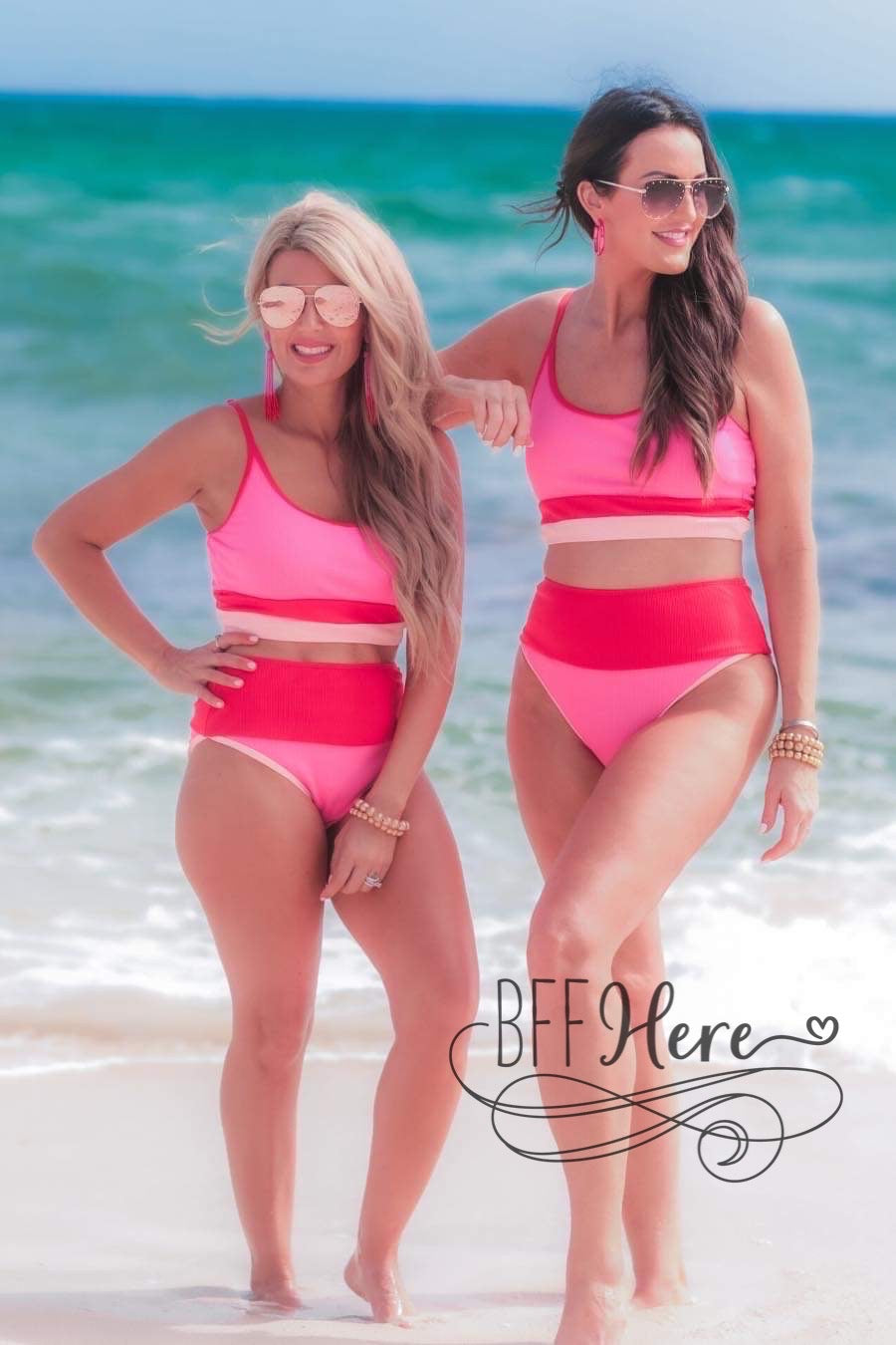 PREORDER—Summer Hotspot Color Block Swimsuit - BFF Here