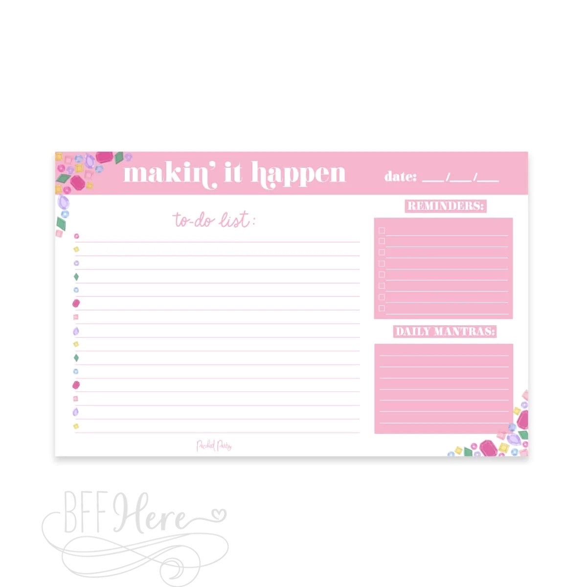 Makin' It Happen Memo Pad by Packed Party - BFF Here