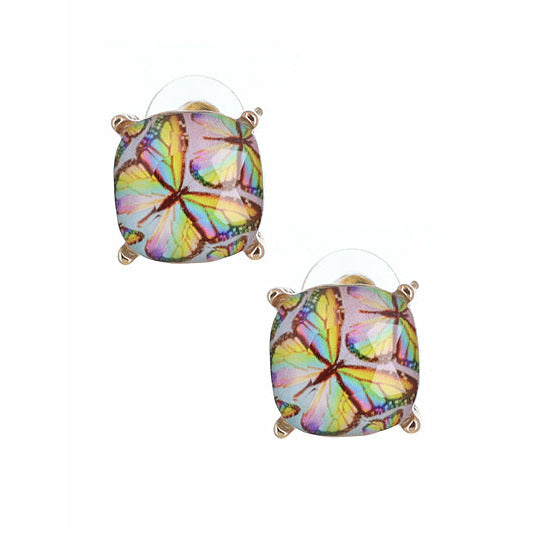 Butterfly Stud Earrings -- Multi - BFF Here
