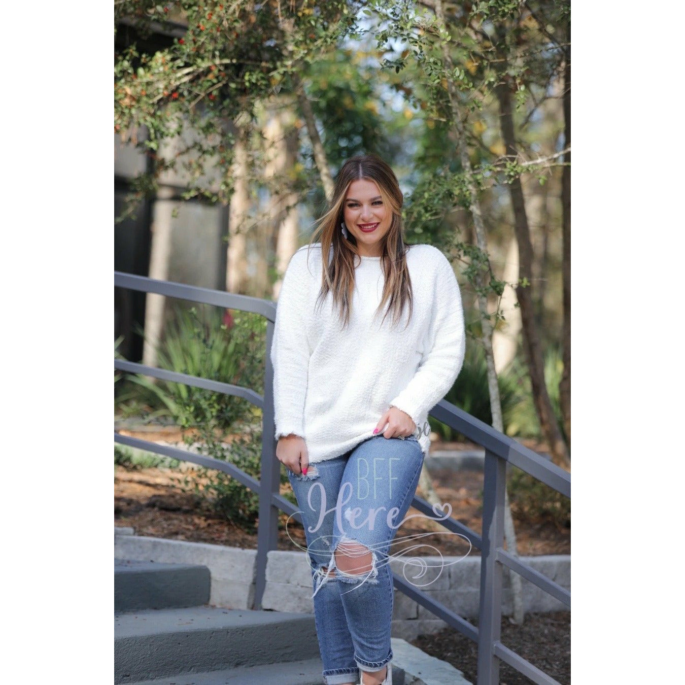 Let It Snow Popcorn Sweater - BFF Here