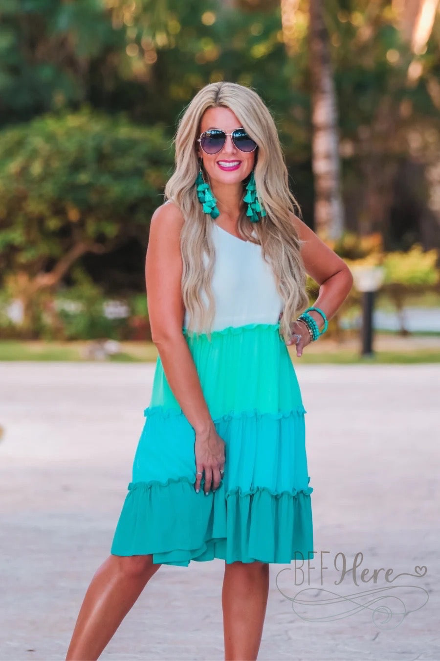 PREORDER-Marigold Tiered Dress - BFF Here