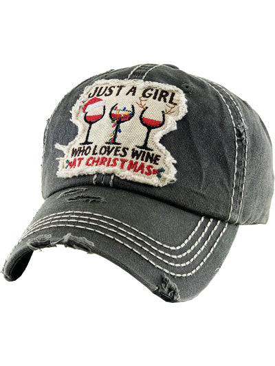 Wine At Christmas Hat — Choice of Color - BFF Here