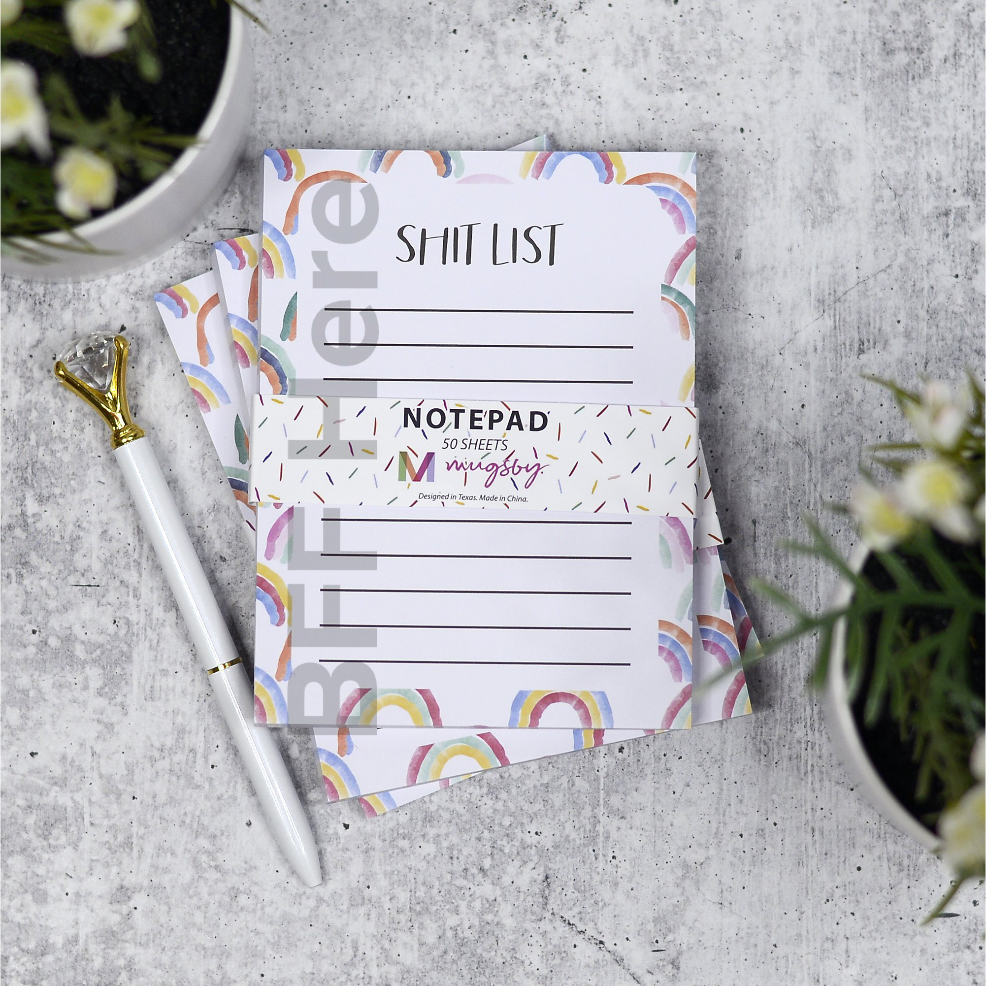 Shit List Notepad - BFF Here