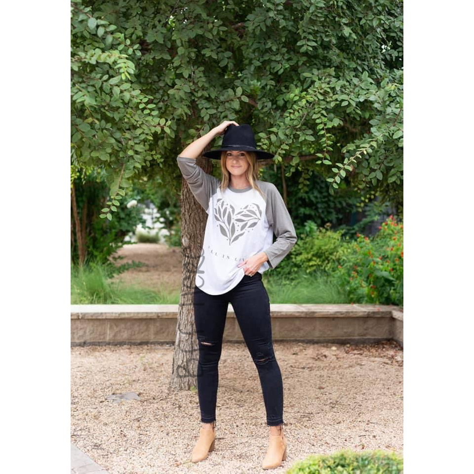 Fall In Love Raglan T-Shirt - BFF Here