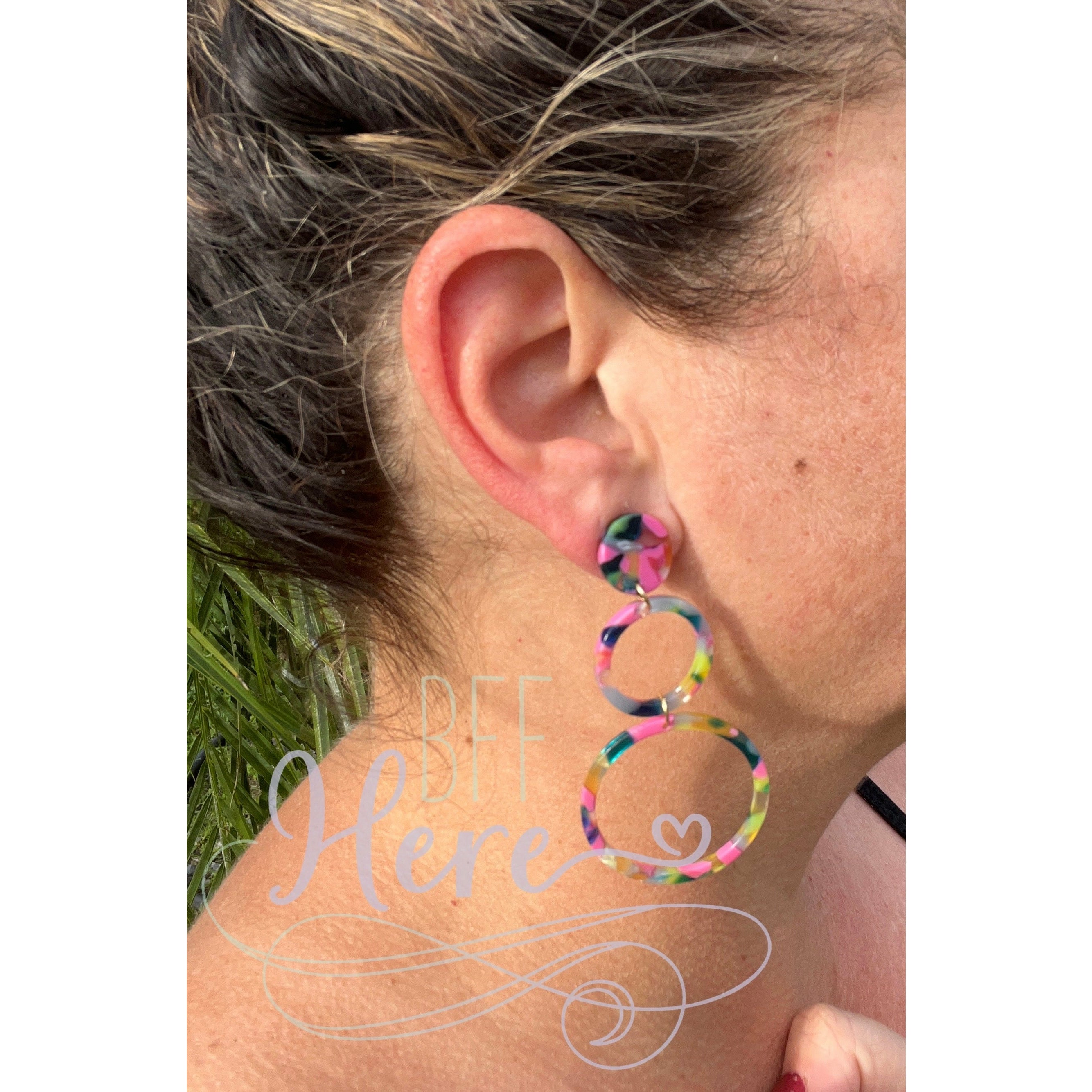 Lilliana Tropical Dangle Earrings - BFF Here