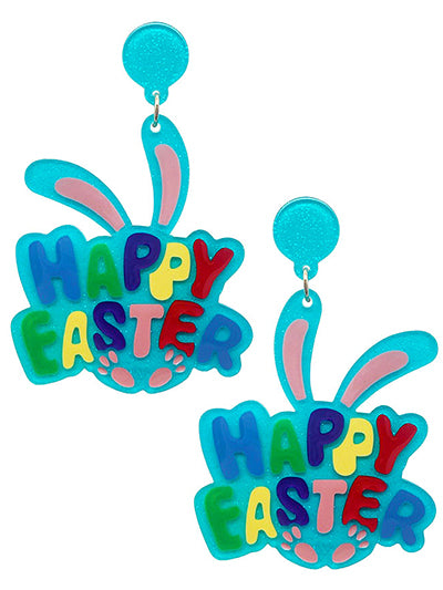 Happy Easter Acrylic  Earrings - BFF Here