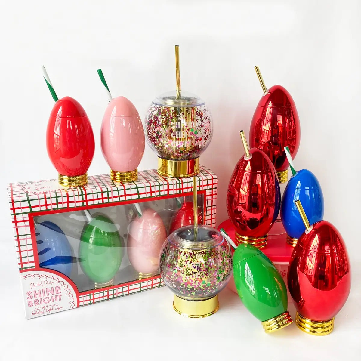 Minglin' Mini Holiday Light Cup Set by Packed Party - BFF Here