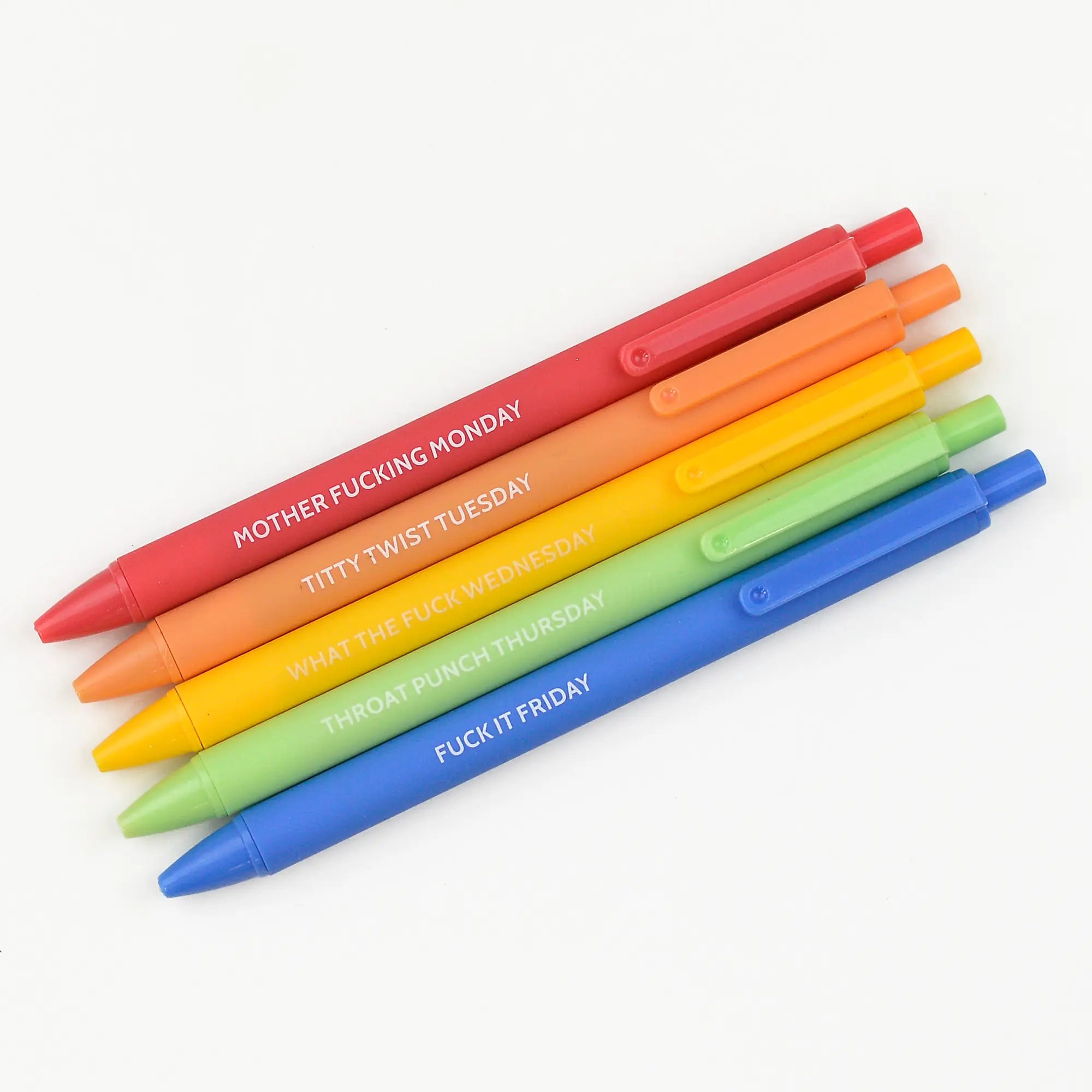 Days of the Week Pen Set Funny Edition - BFF Here