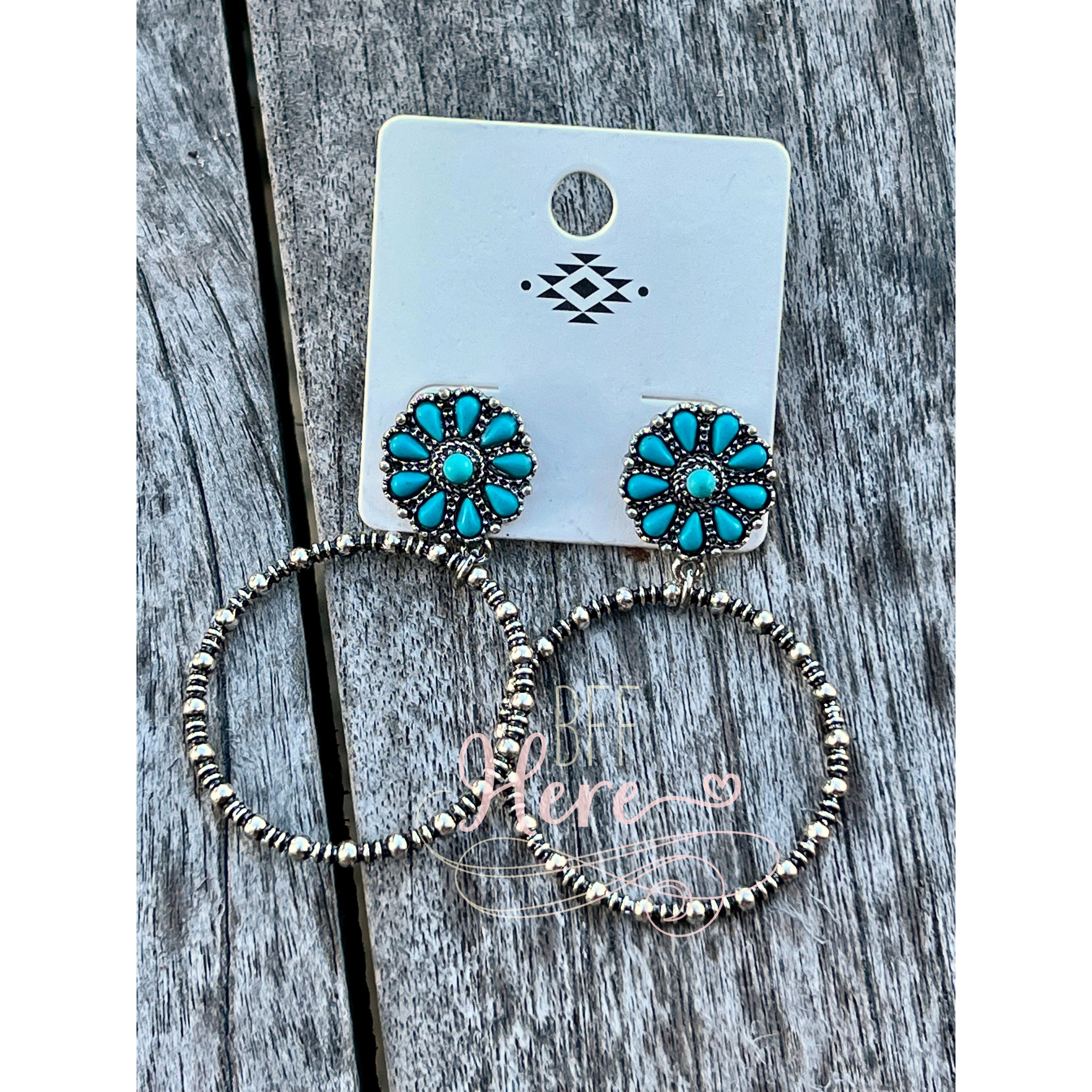 Viviana Concho Hoop Earrings -- Choice of Style - BFF Here