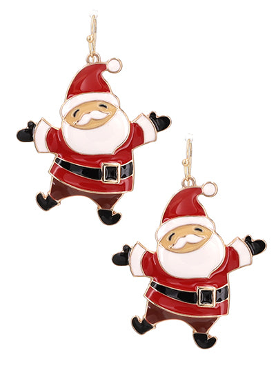 Happy Santa Earrings - BFF Here