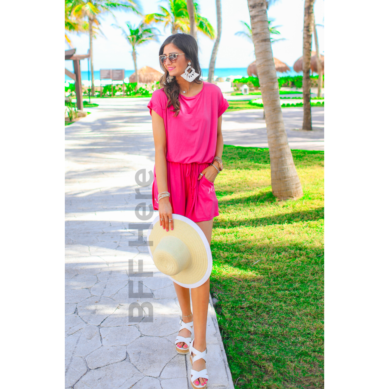 Miami Short Sleeve Romper -- Choice of Color - BFF Here